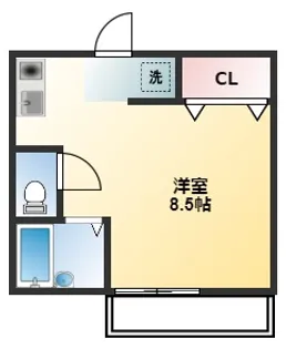 アベニール【1階】の間取り