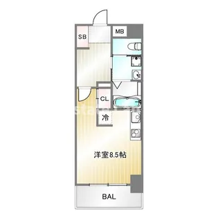 willDo浜崎通【5階】の間取り