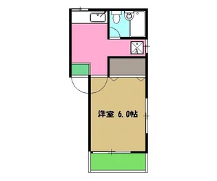 八王子ボブハイツ【1階】の間取り