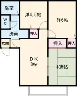 グランドゥール殿元【1階】の間取り