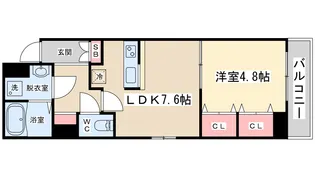 セントロイヤルクラブ新大阪【3階】の間取り