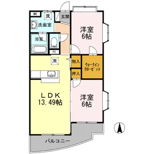 福岡県久留米市大善寺大橋1【マンション】の間取り