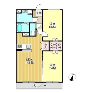 ドルチェヴィータ【2階】の間取り