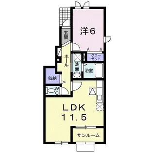 メビウス【1階】の間取り