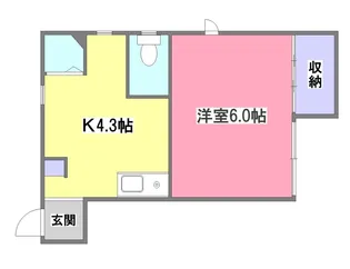 東京都清瀬市松山1【アパート】の間取り