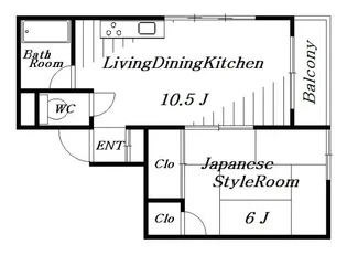 エヴァーグリーン本千葉【2階】の間取り