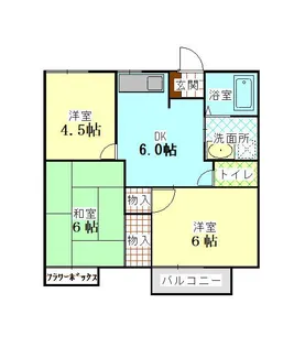 グランデュール森田【1階】の間取り