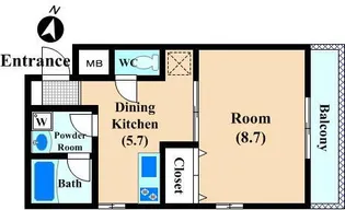 フロンティアWAKO【3階】の間取り