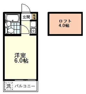 フラワーハイツ国立【1階】の間取り