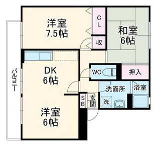 ヴァンベール冨士【2階】の間取り
