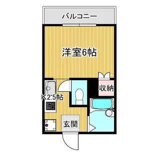 クレドメゾン神大前【2階】の間取り