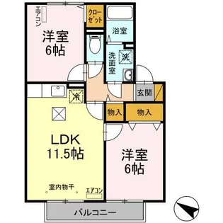 グランモア【1階】の間取り