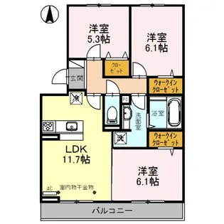 Residence Megu【2階】の間取り