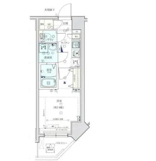 ジェークラウド墨田スカイフロント【4階】の間取り
