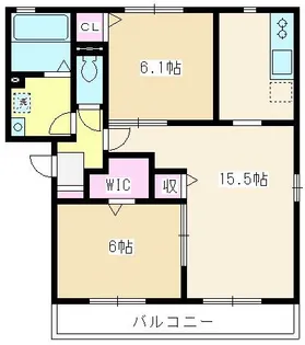 埼玉県朝霞市溝沼1【アパート】の間取り