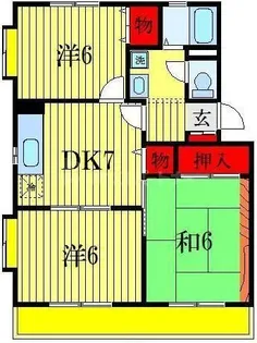 千葉県船橋市海神町西1【マンション】の間取り