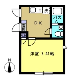 東京都荒川区南千住5【アパート】の間取り