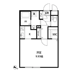 ZESTY幡ヶ谷【4階】の間取り