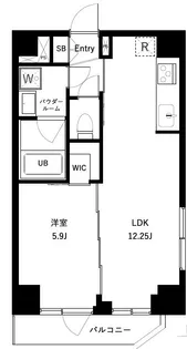東京都台東区松が谷1【マンション】の間取り