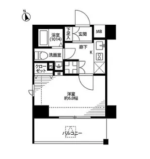 東京都品川区戸越1【マンション】の間取り