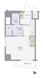 Le lionVranche’日暮里East【4階】の間取り