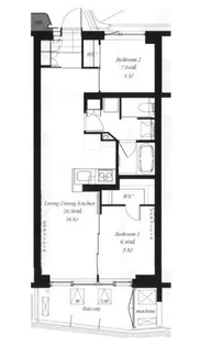 東京都渋谷区代々木4【マンション】の間取り