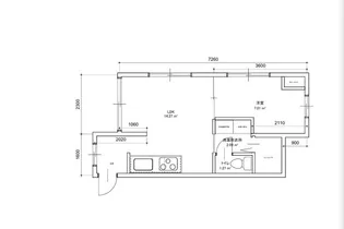 汐入ビル【5階】の間取り