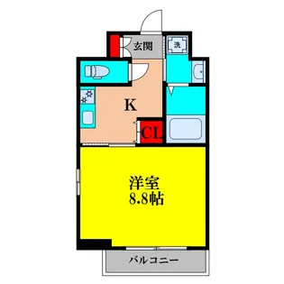 1Kの間取り画像