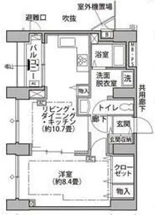 東雲キャナルコートCODAN14号棟【4階】の間取り
