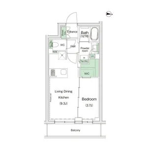 東京都大田区池上7【マンション】の間取り