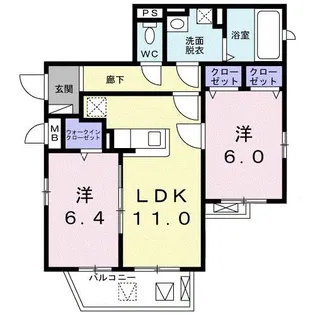 ラ・コリーヌ新神戸【5階】の間取り