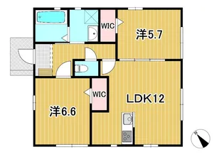 茨城県日立市東滑川町1【一戸建】の間取り