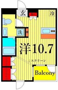 ラ・ヴィータ【1階】の間取り