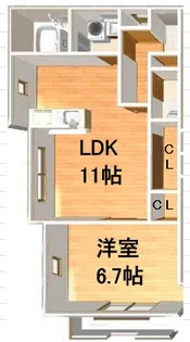 グラン・アドニス平潟【1階】の間取り