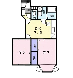 ヴィラわかば【1階】の間取り