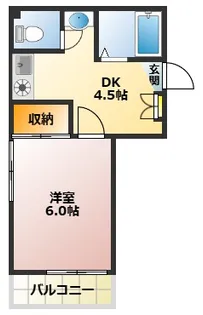 ブリーズ桜台【1階】の間取り