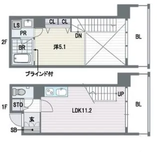 プライムスクエア【3階】の間取り