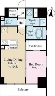 テラス文京本郷【6階】の間取り