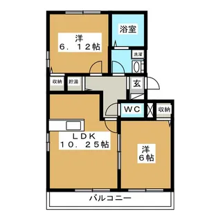 サンボナール【3階】の間取り