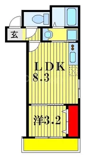 千葉県習志野市谷津2【アパート】の間取り