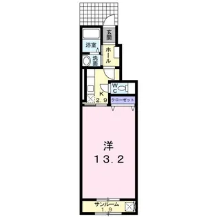 クオン【1階】の間取り