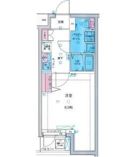 MAXIV亀戸水神GENOVIA skygarden【2階】の間取り