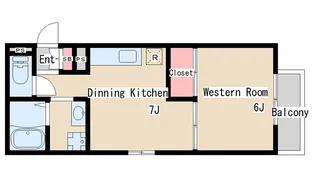 カルム須磨【2階】の間取り