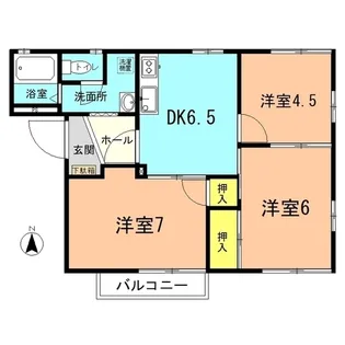 メゾン・サンライトF【2階】の間取り
