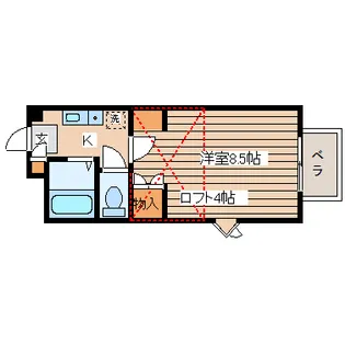 トゥジュールII【1階】の間取り