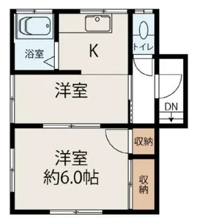 第2入山コーポ【2階】の間取り