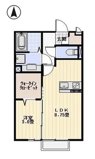 アコルデI【1階】の間取り