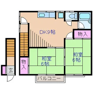 神奈川県横浜市港北区大豆戸町【アパート】の間取り