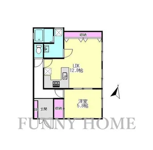 東京都目黒区目黒4【アパート】の間取り