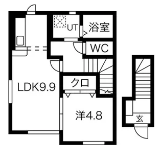 ラフィーネ・ウール【2階】の間取り